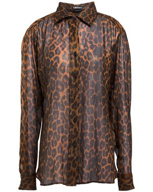 Tom Ford Shirt Silk - Brown