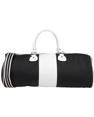 Red(V) Cross-Body Bag Textile Fibres - Black