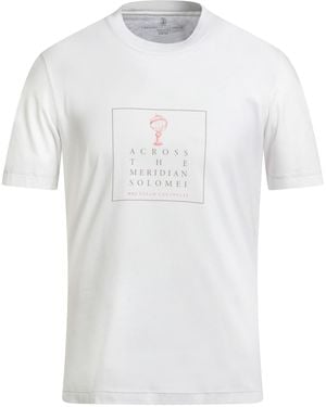 Brunello Cucinelli T-Shirts - Weiß