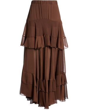 Haveone Maxi Skirts - Brown
