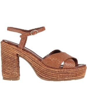Pons Quintana Tan Sandals Leather - Brown