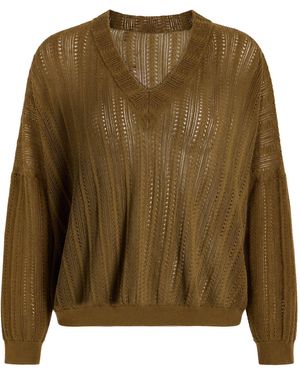 SOLOTRE Camel Sweater Cotton - Green