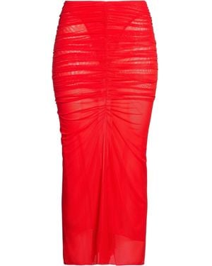 Mugler Midi Skirt Recycled Polyamide, Elastane - Red