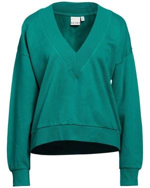 Ichi Emerald Sweatshirt Cotton - Green