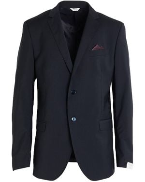 Manuel Ritz Midnight Blazer Virgin Wool - Blue