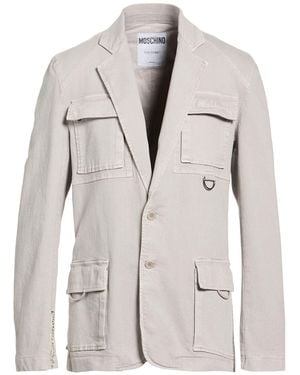 Moschino Light Denim Outerwear Cotton, Elastane - Gray