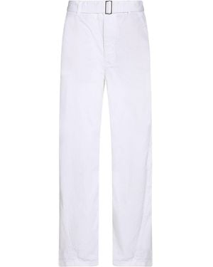 Department 5 Trousers Cotton, Polyester - White