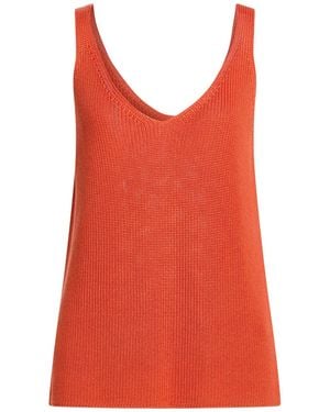 Gentry Portofino Top Silk, Cotton - Red