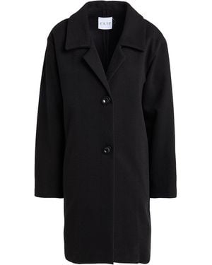 Exte Coat Polyester, Wool, Viscose - Black