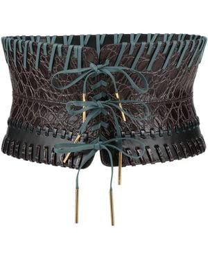 Dries Van Noten Dark Belt Leather - Black