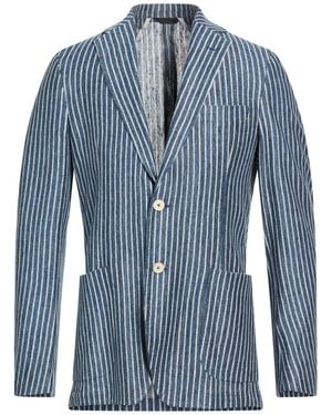 Tombolini Blazer Cotton, Linen, Polyamide - Blue
