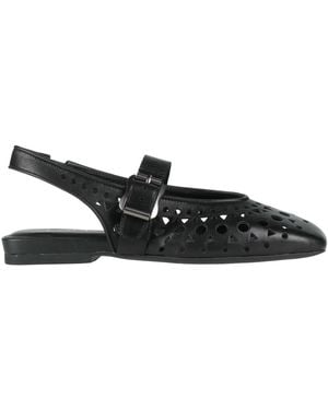 Ash Court Shoes Leather - Black