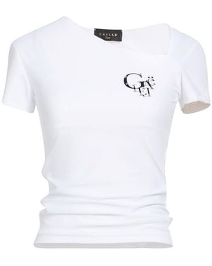 Gaelle Paris T-Shirt Polyamide, Elastane - White