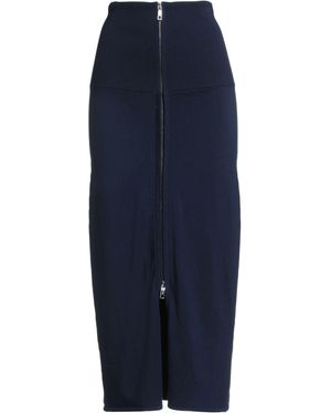 Sportmax Maxi Skirt Virgin Wool, Polyamide, Elastane - Blue
