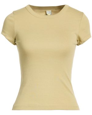 Flore Flore Khaki T-Shirt Organic Cotton - Yellow