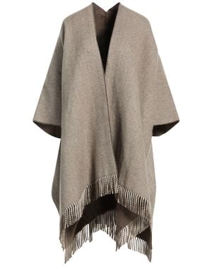 Brunello Cucinelli Cape Cashmere, Viscose, Polyester - Natural