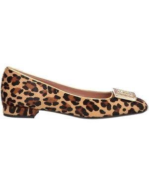 Pollini Ballet Flats - Brown