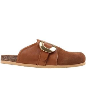 See By Chloé Chany Fussbelt Suede Mules - Brown