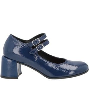 Bruglia Court Shoes Leather - Blue