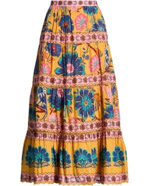 FARM Rio Midi Skirts - Orange