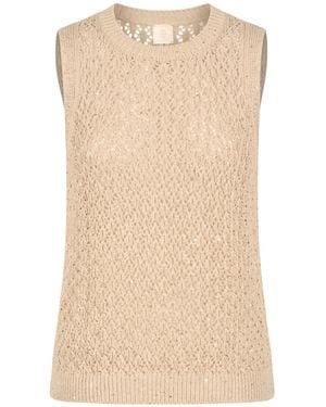 Eleventy Sweater Cotton, Linen, Polyester - Natural