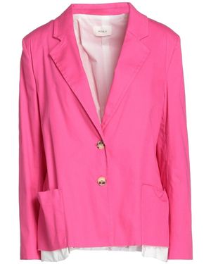ViCOLO Fuchsia Blazer Cotton, Elastane - Pink