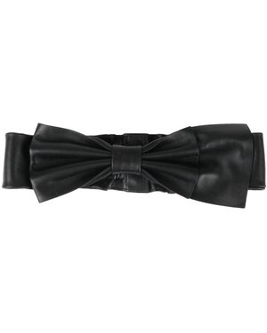 Red(V) Belt Leather - Black