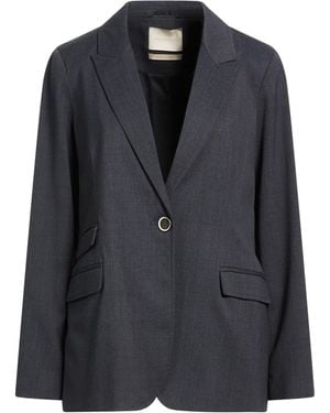 Momoní Blazer Polyester, Wool, Linen, Elastane - Black