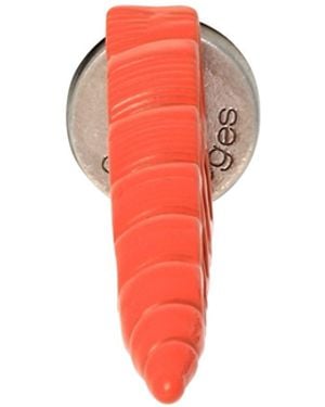 Courreges Single Earring Brass - Red