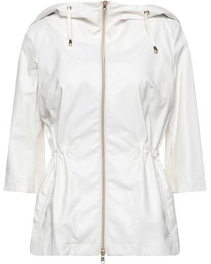 Geospirit Overcoat & Trench Coat - White