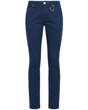 Tramarossa Trousers Cotton, Silk, Elastane - Blue
