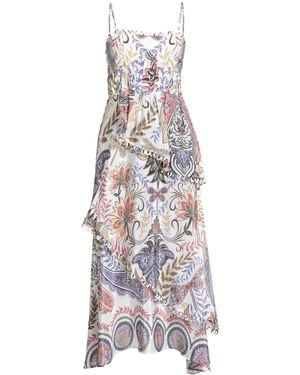 FARM Rio Boho Glam Off- Loopy Cups Maxi Dress Maxi Dress Viscose - White
