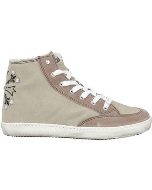 Ciaboo Khaki Sneakers Textile Fibers, Leather - Natural
