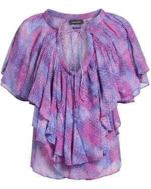 Isabel Marant Top Silk - Purple