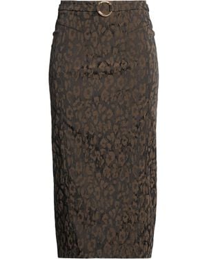 Just Cavalli Midi Skirt Polyester, Polyamide, Elastane - Gray