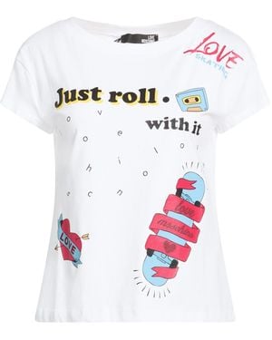 Love Moschino T-Shirt Cotton, Elastane - White