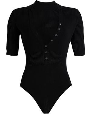 Jacquemus Bodysuit Viscose, Polyester - Black