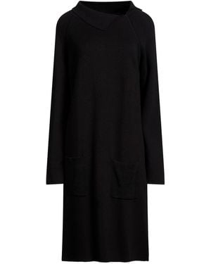 Diana Gallesi Midi Dress Cotton, Viscose, Polyamide, Elastane - Black