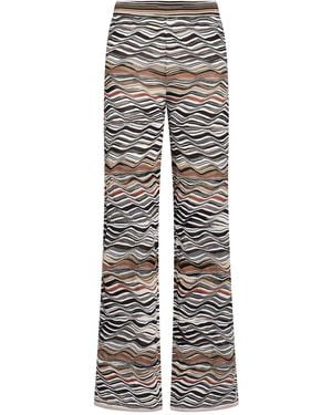 Missoni Trousers Viscose, Wool, Polyamide, Elastane - Grey