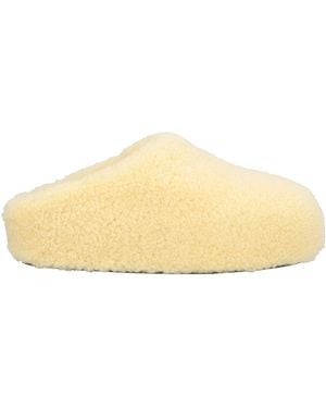 AMINA MUADDI Pastel House Slipper Shearling - Natural