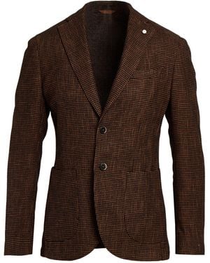 Luigi Bianchi Blazer Cotton, Wool, Polyamide - Brown