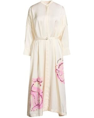 Jil Sander Cream Maxi Dress Viscose - White