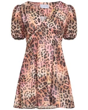 Gaelle Paris Camel Mini Dress Polyester - Natural
