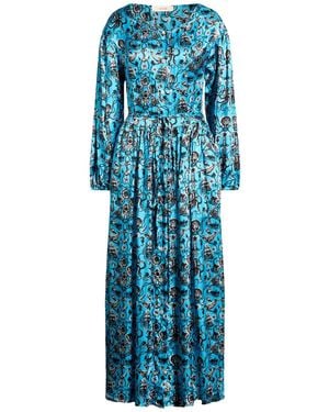 Jucca Azure Maxi Dress Viscose - Blue