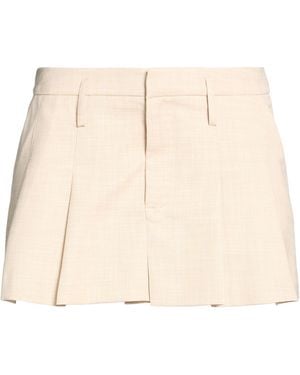 ViCOLO Mini Skirt Polyester, Viscose, Elastane - Natural