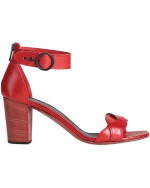 Pantanetti Brick Sandals Leather - Red