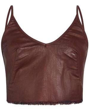 Rick Owens Brick Top Cotton, Elastomultiester, Rubber - Purple