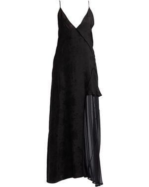 Isabel Benenato Maxi-Kleid - Schwarz
