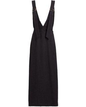 Alysi Midi-Kleid - Schwarz