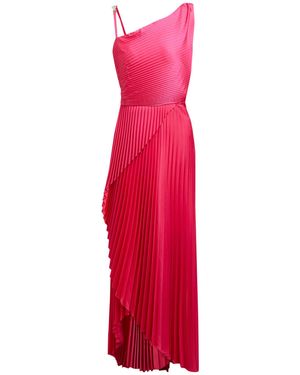 Liu Jo Fuchsia Maxi Dress Polyester, Elastane - Red